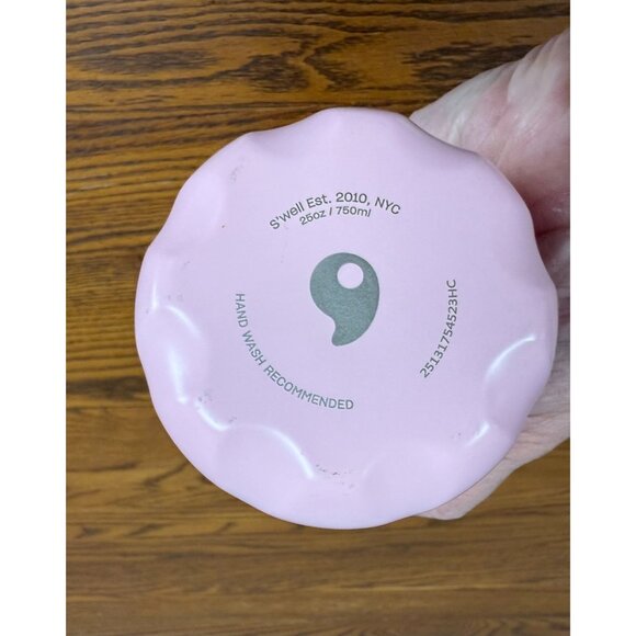 Swell 25 oz Stainless Steel water bottle Pink Peony 48 Hour Heat/cool MSRP $45 - Picture 2 of 4